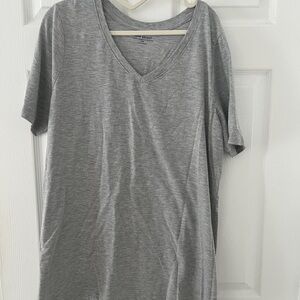 Gray V-Neck T-Shirt